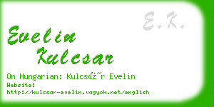 evelin kulcsar business card